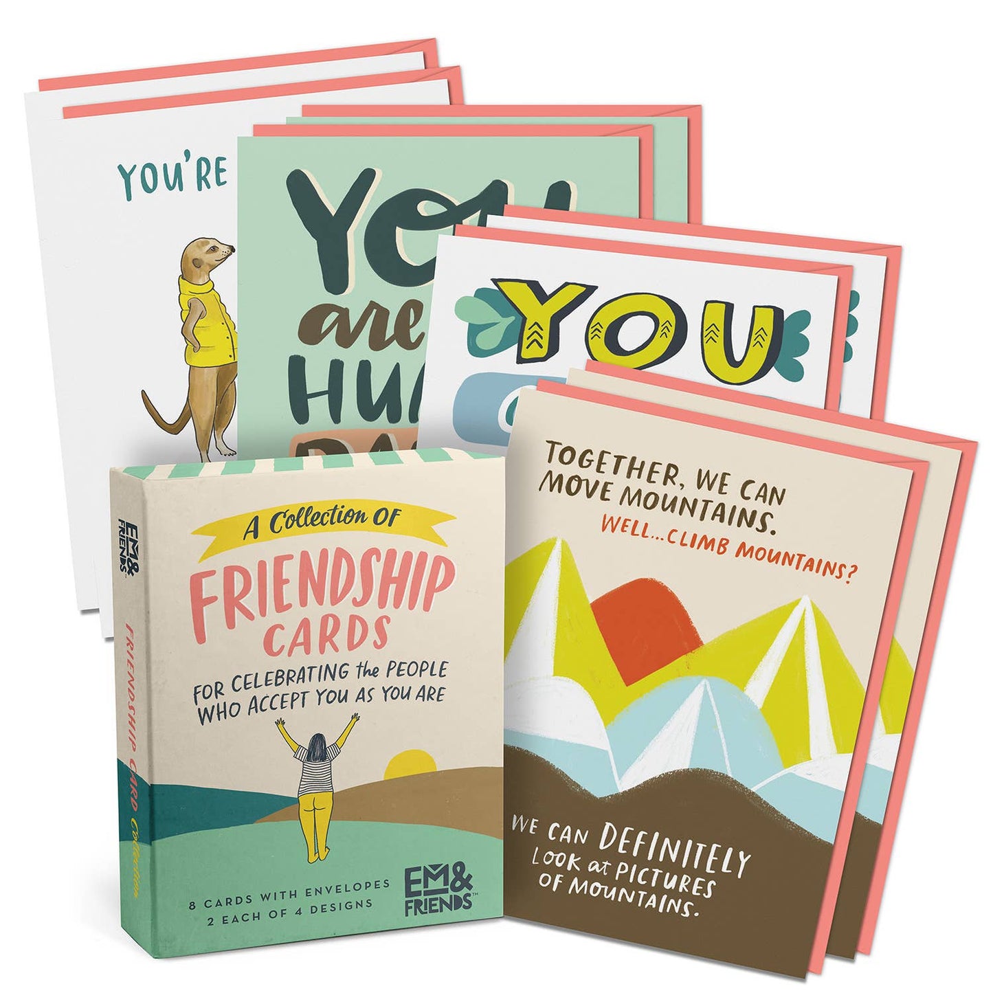 Friendship/Encouragement Cards, Box of 8 Assorted