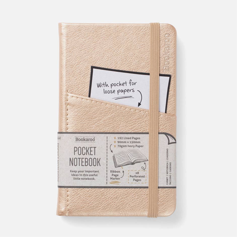 Bookaroo A6 Pocket Notebook: Brown