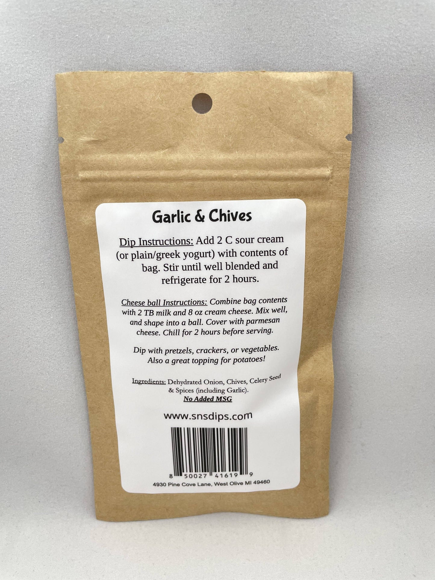 Garlic & Chive Dip Mix