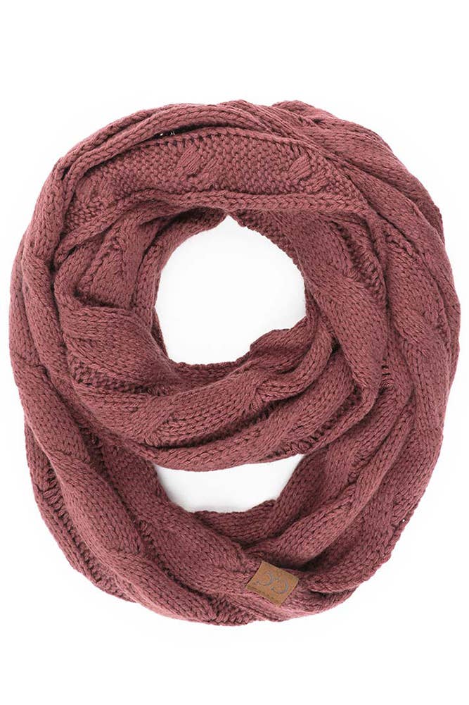 C.C Knitted Scarf: New Olive