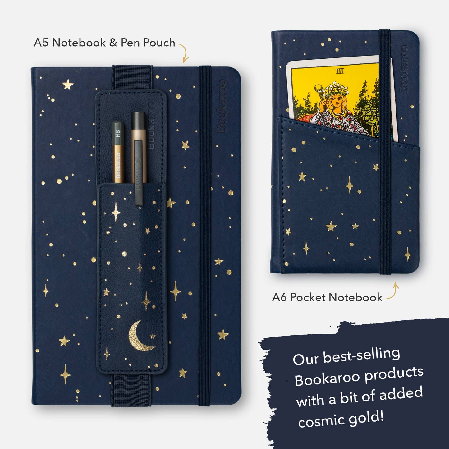 Bookaroo Moon & Stars Stationery: A5 Notebook