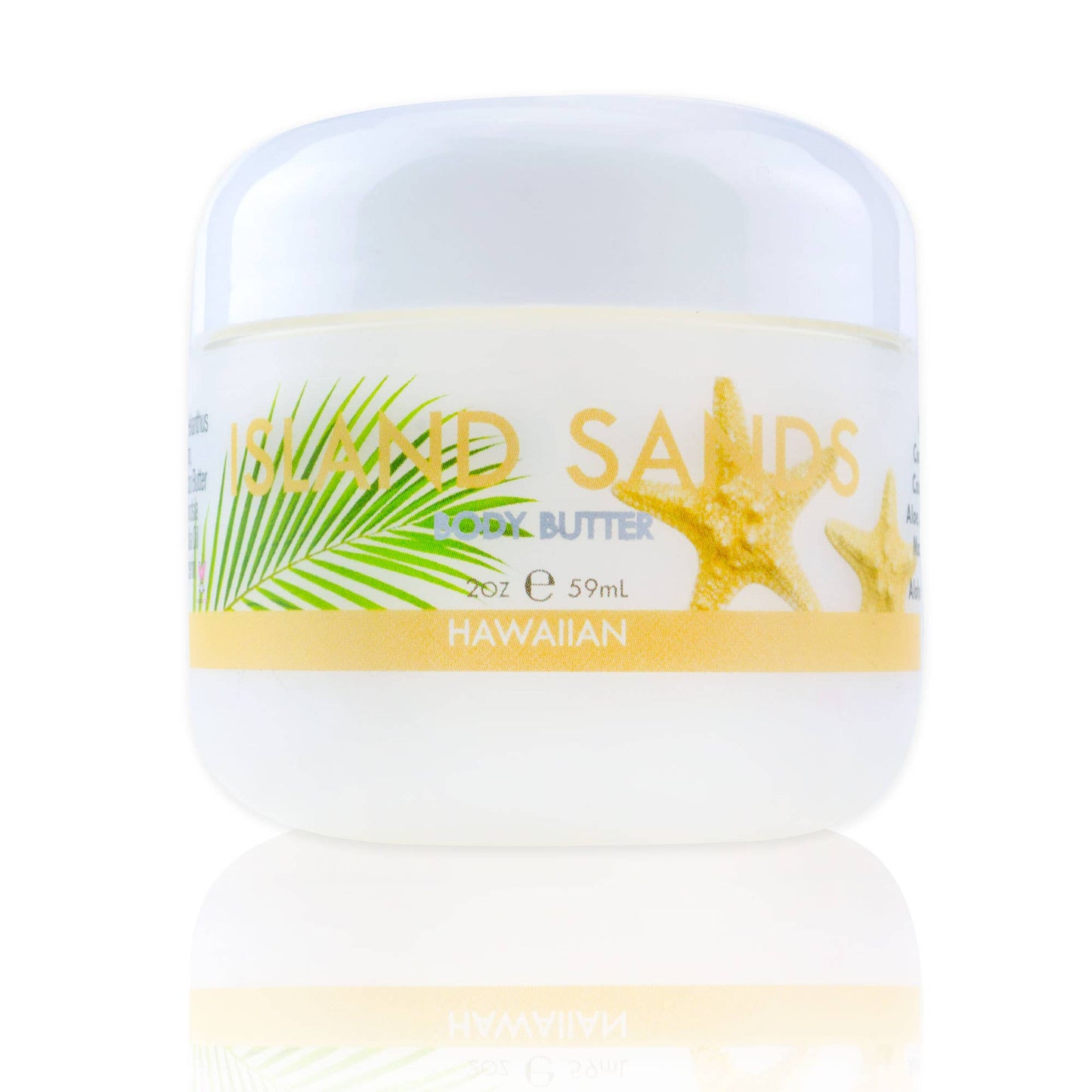 Island Sands Body Butter with Aloe, Mac. Nut & Coconut 2 oz