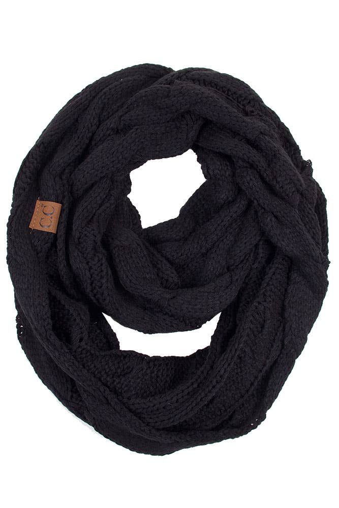 C.C Knitted Scarf: New Olive