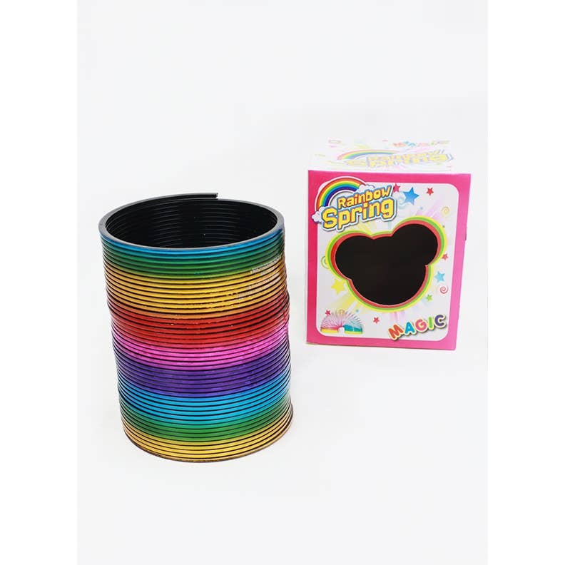 Large Rainbow Color Spring Toy: RAINBOW
