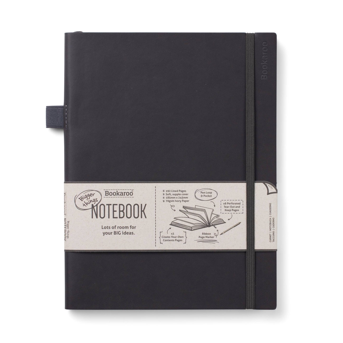 Bookaroo Bigger Things Notebook: Brown