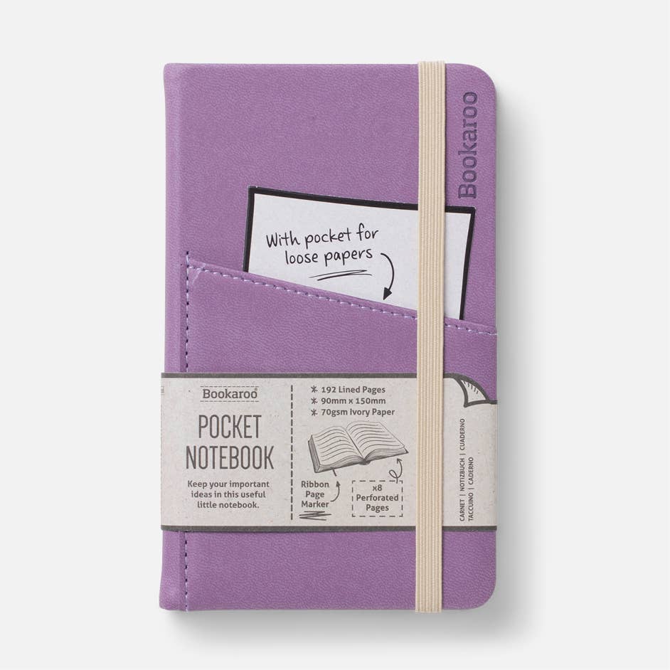 Bookaroo A6 Pocket Notebook: Brown