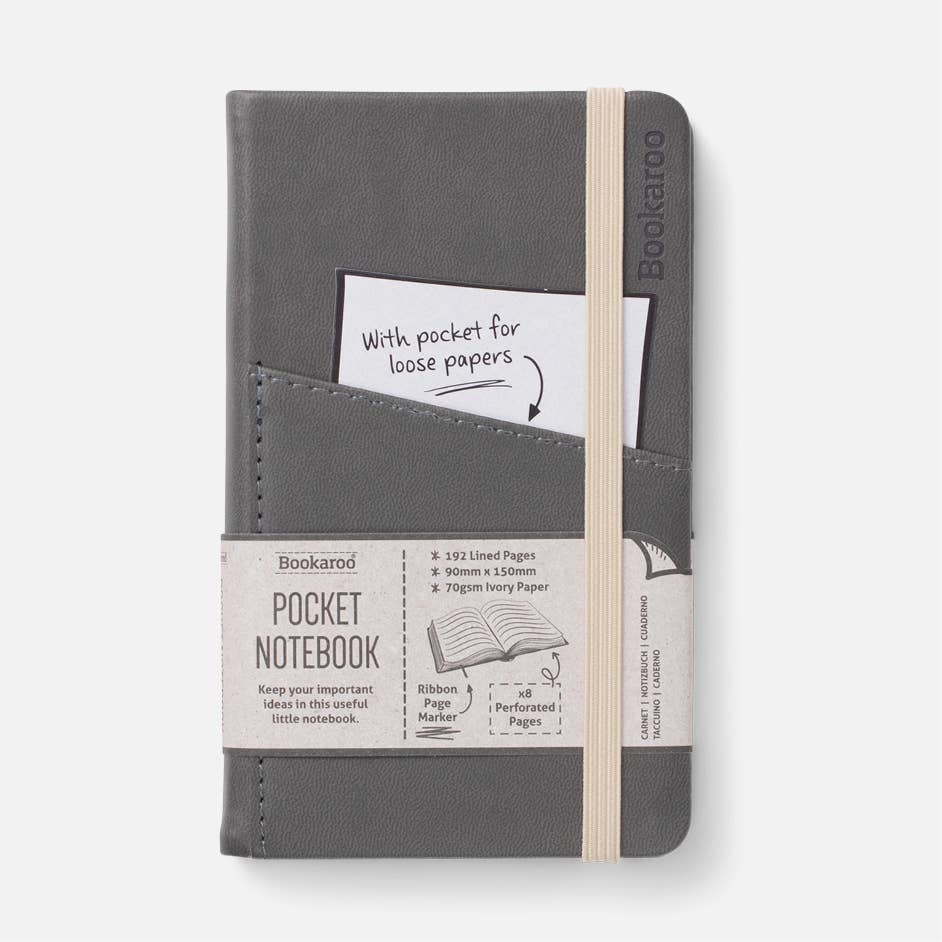 Bookaroo A6 Pocket Notebook: Brown