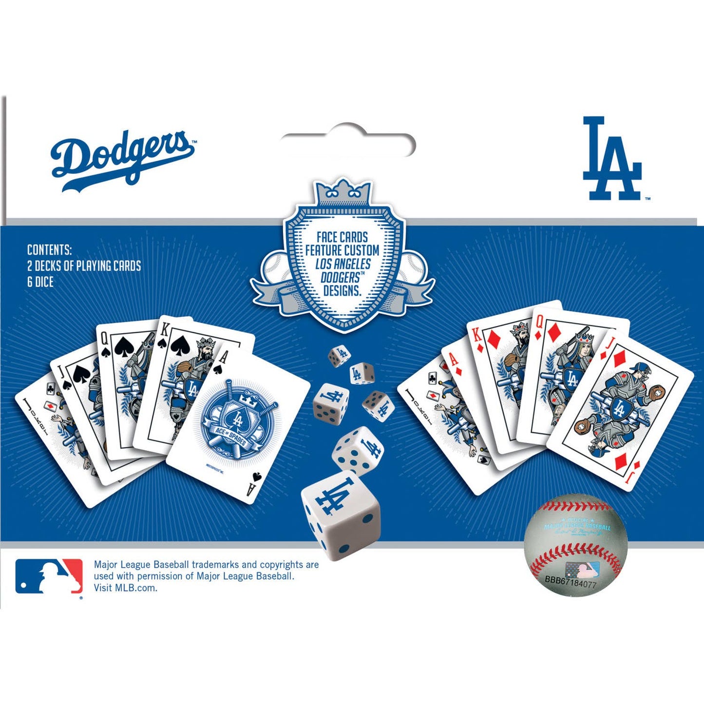 Los Angeles Dodgers - 2-Pack Playing Cards & Dice Set