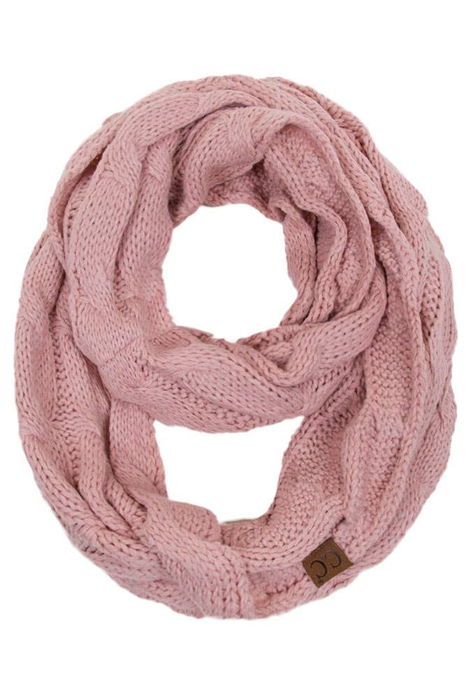 C.C Knitted Scarf: Dark Purple