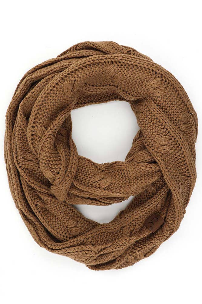 C.C Knitted Scarf: New Olive