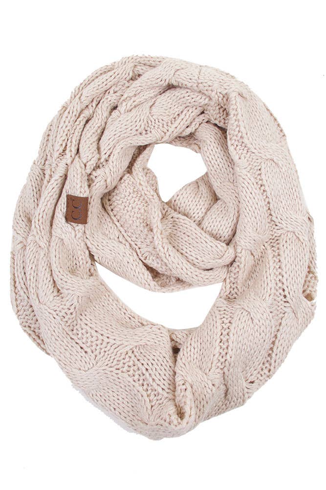 C.C Knitted Scarf: New Olive