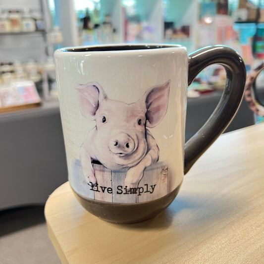 Pig Farmhouse Mugs