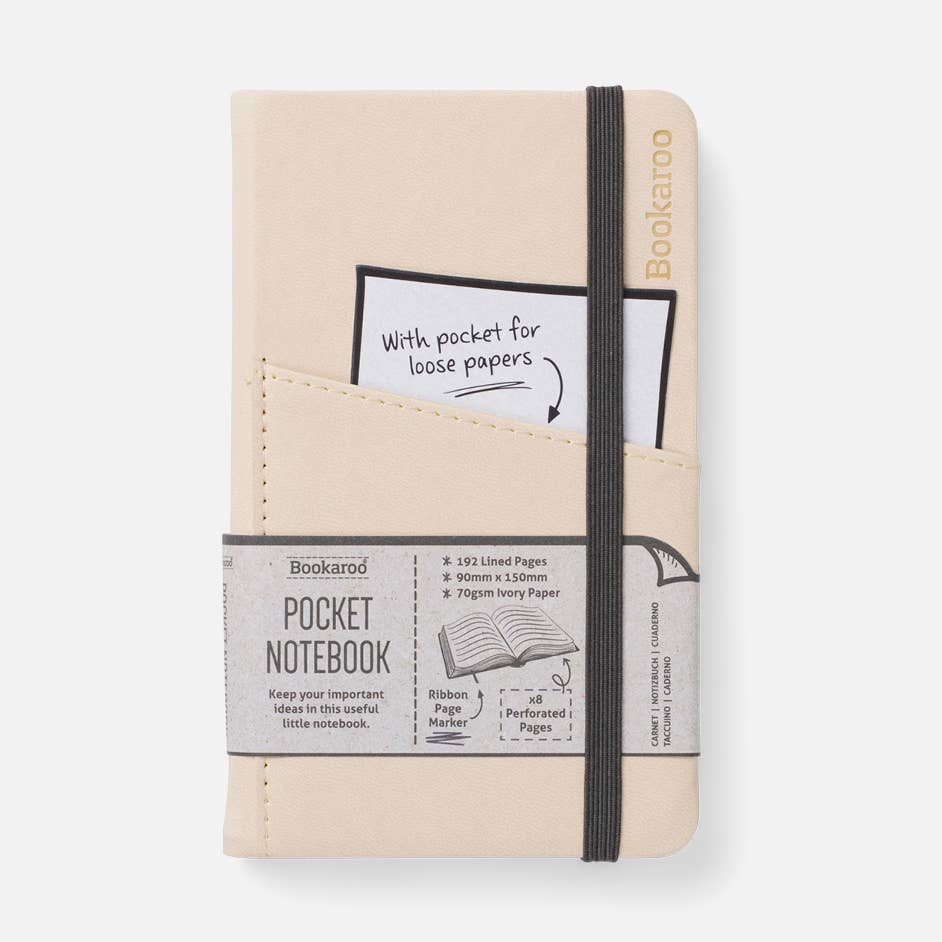 Bookaroo A6 Pocket Notebook: Brown