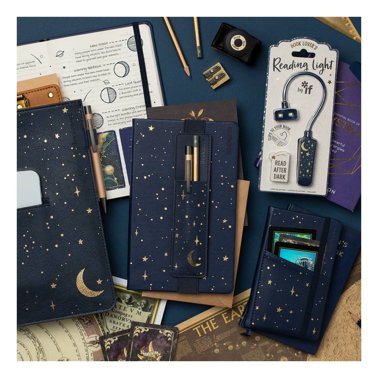 Bookaroo Moon & Stars Stationery: A5 Notebook