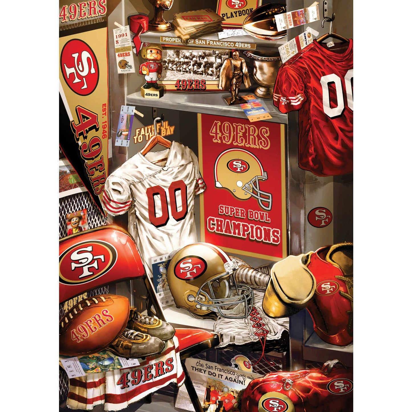 San Francisco 49ers - Locker Room 500 Piece Puzzle
