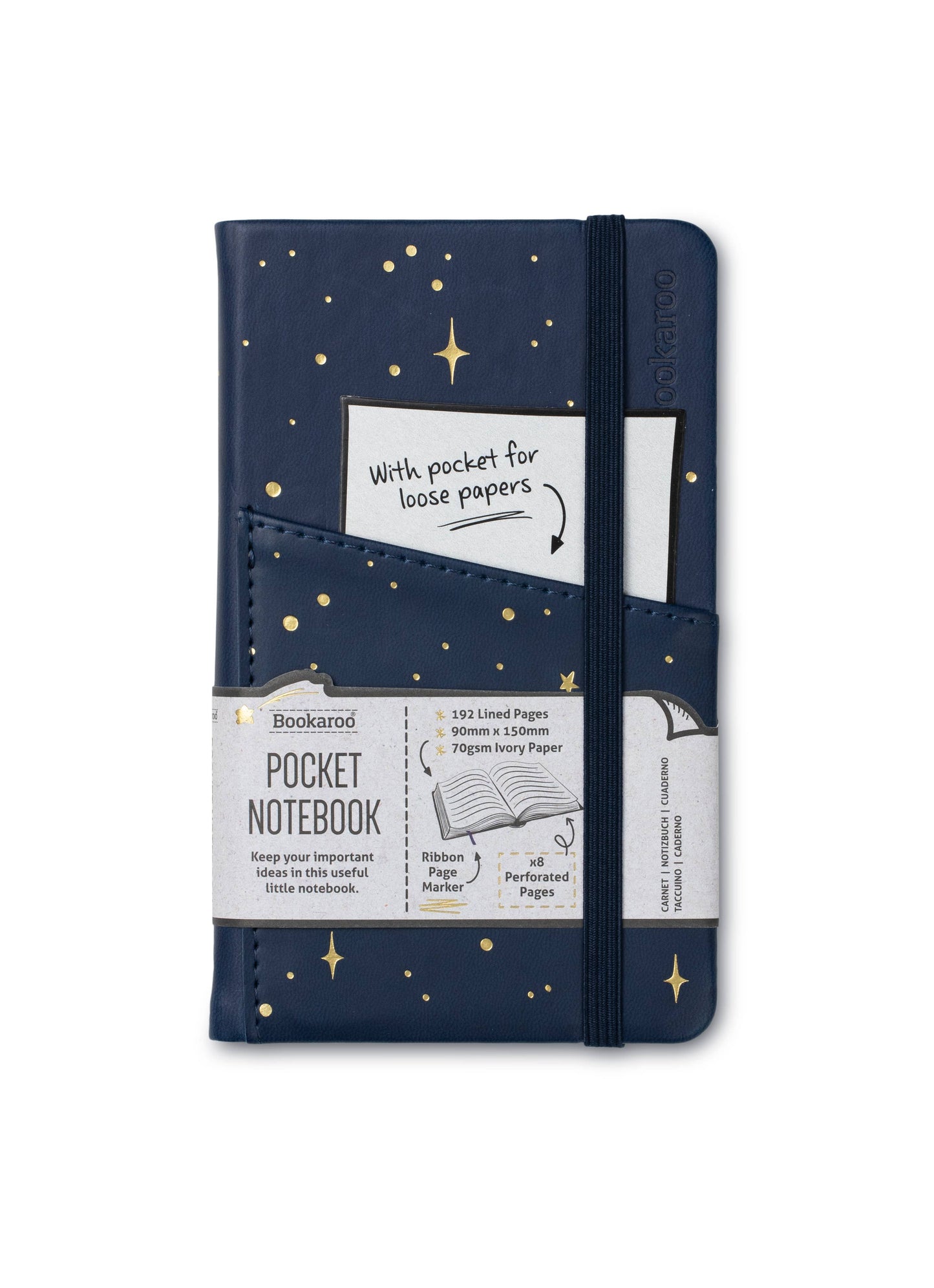 Bookaroo Moon & Stars Stationery: A5 Notebook