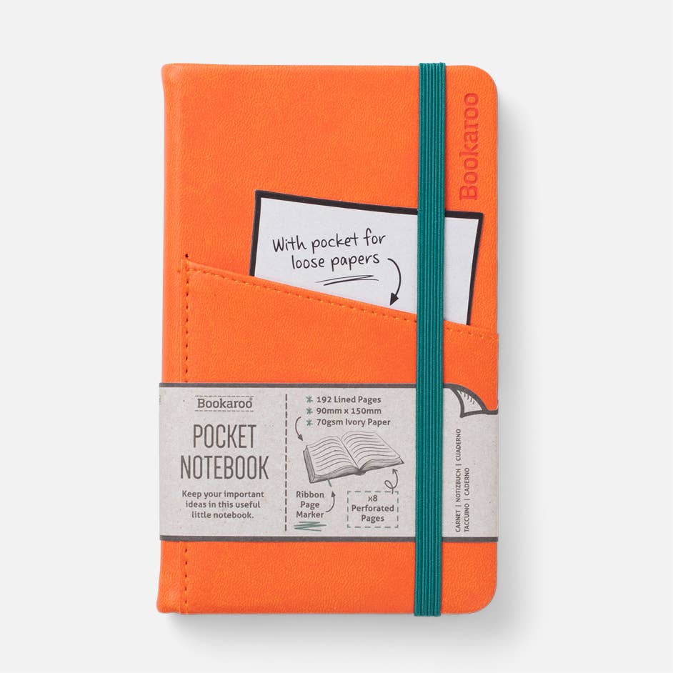 Bookaroo A6 Pocket Notebook: Hot Pink