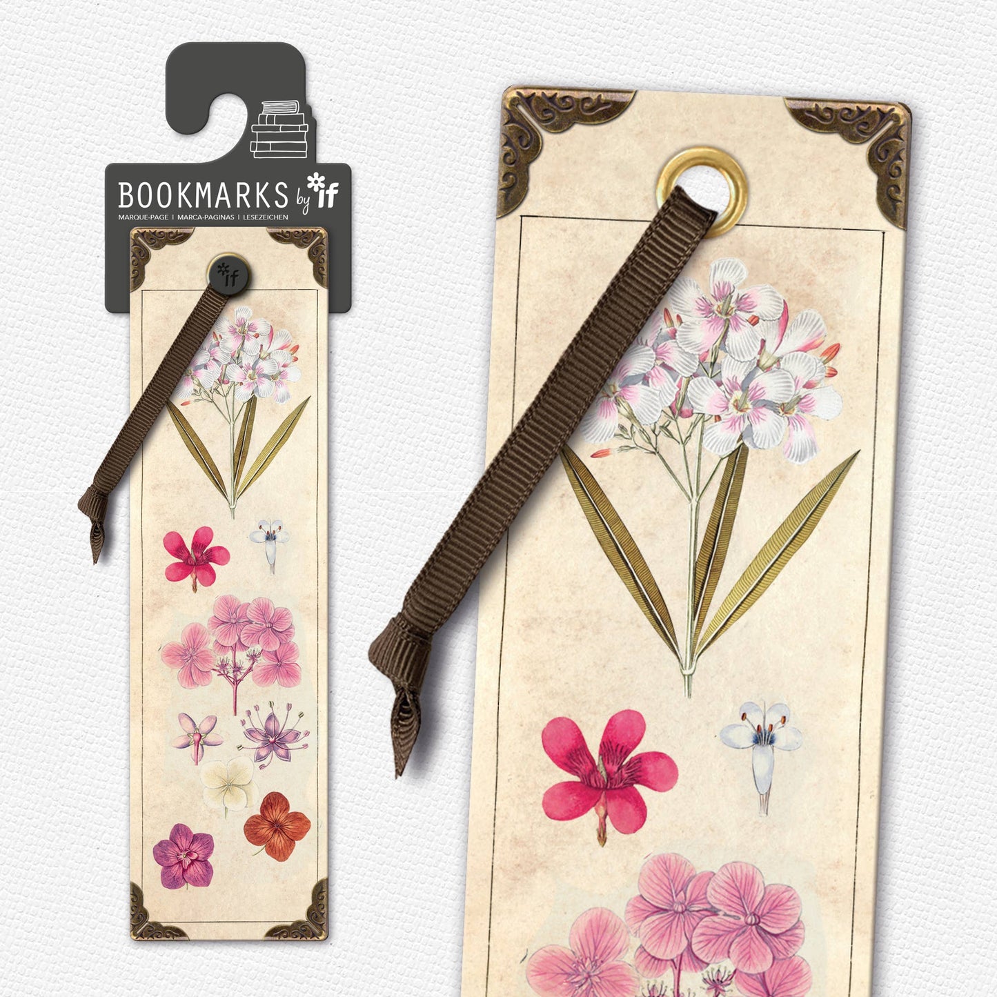 Vintage Bookmarks: Bees & Flowers