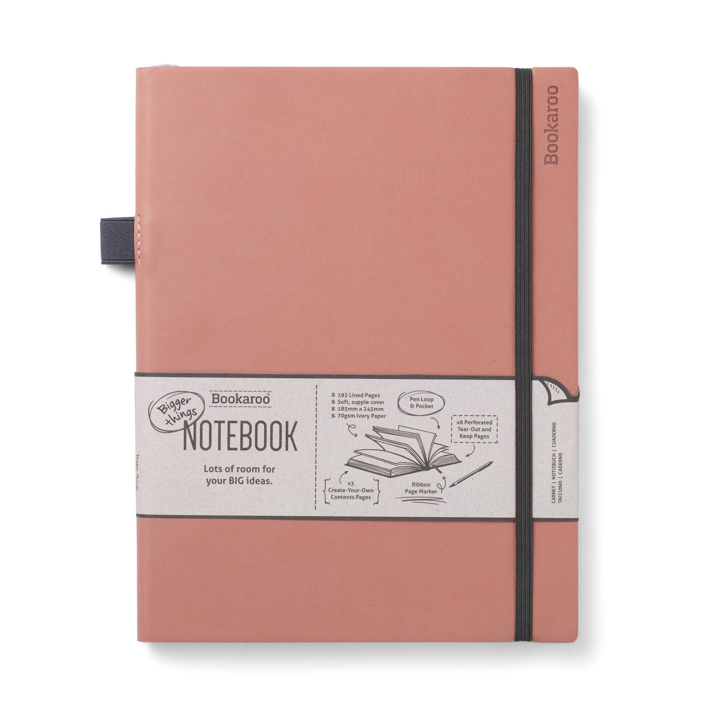 Bookaroo Bigger Things Notebook: Forest Green