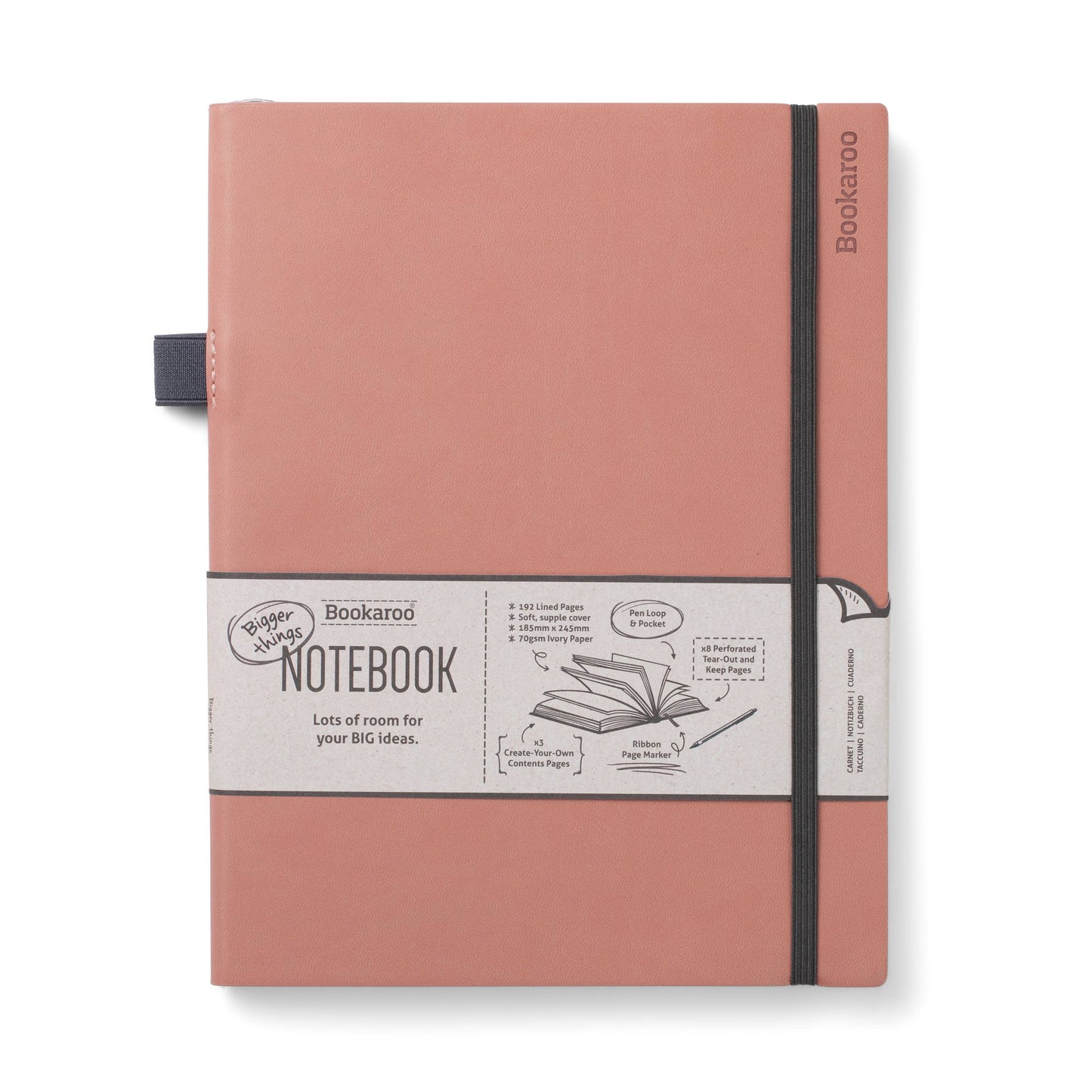 Bookaroo Bigger Things Notebook: Teal