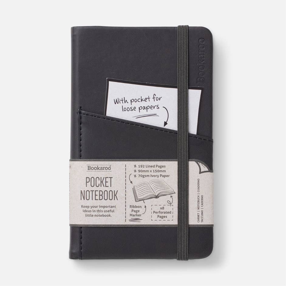 Bookaroo A6 Pocket Notebook: Brown