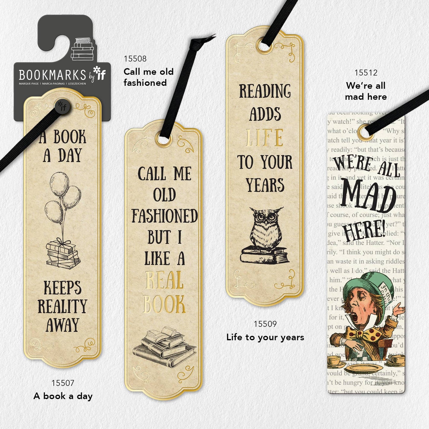 Literary Bookmarks: We're All Mad Here