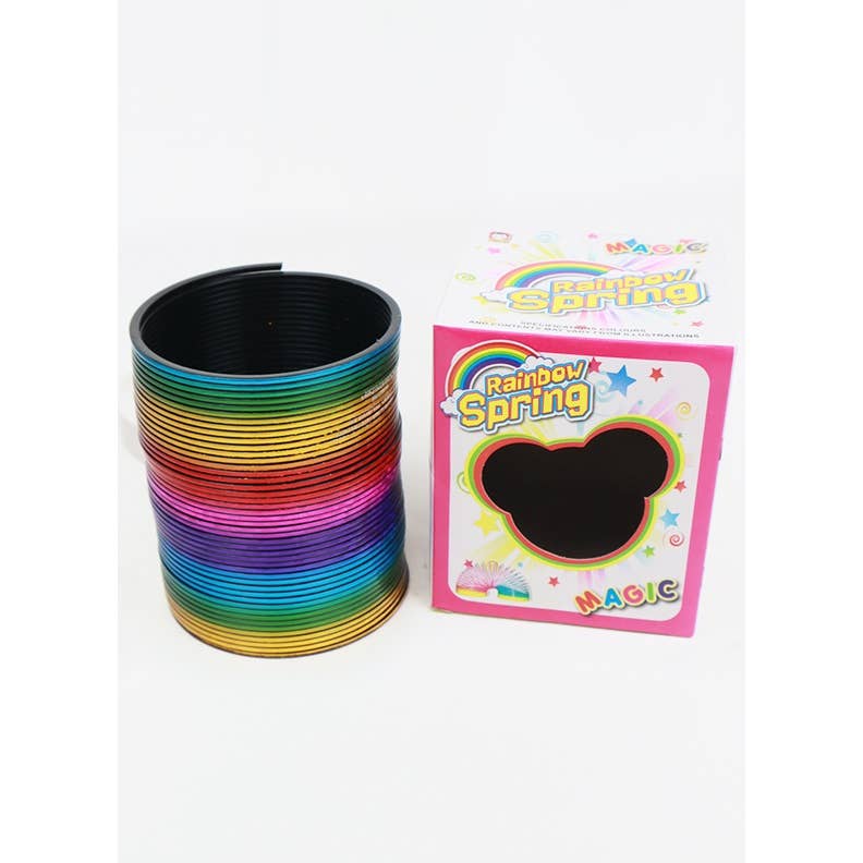 Large Rainbow Color Spring Toy: RAINBOW