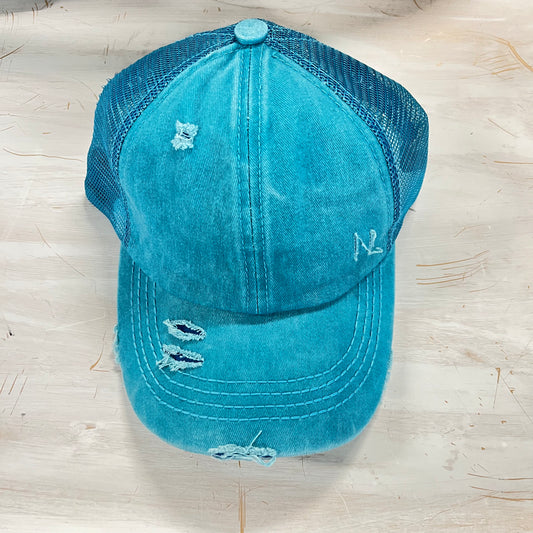 Cc messy bun baseball top cap