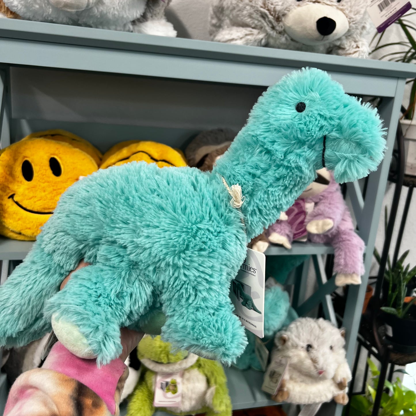 Teal Long Neck Dinosaur Warmies