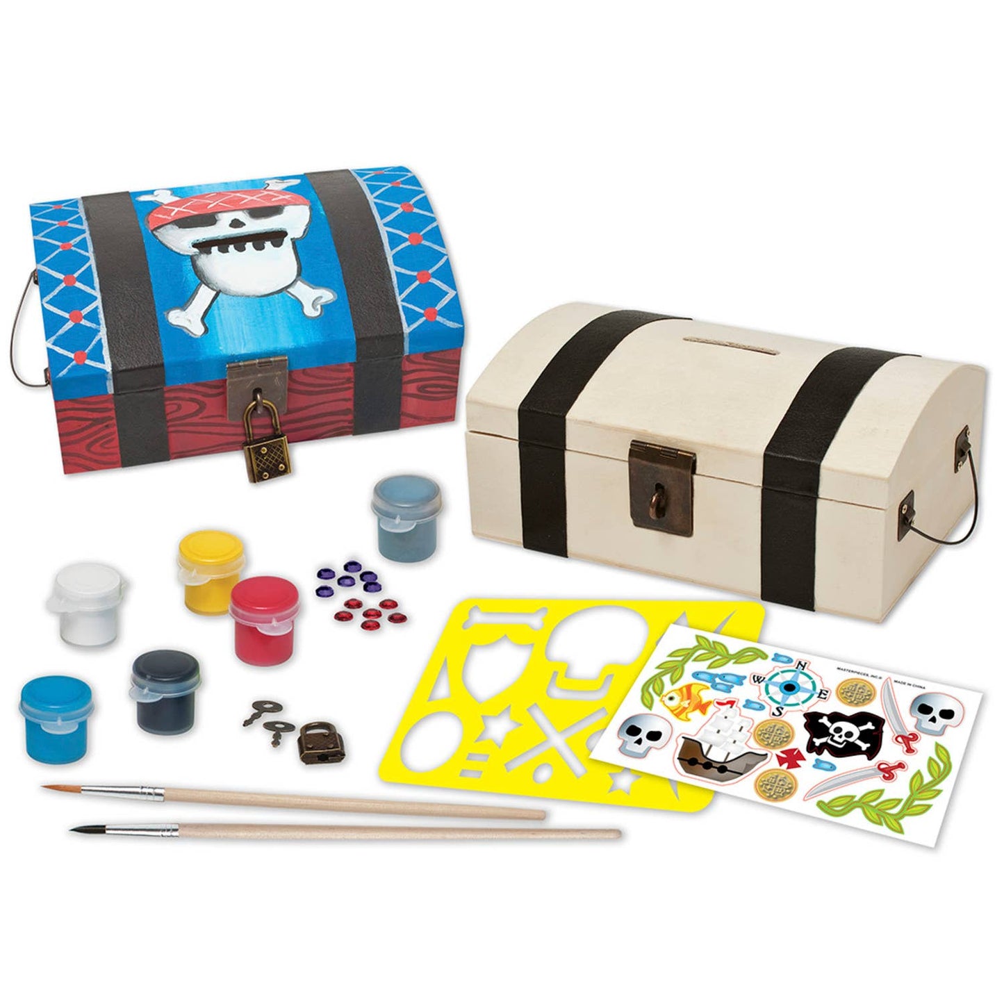 Treasure Chest Wood Paint Set