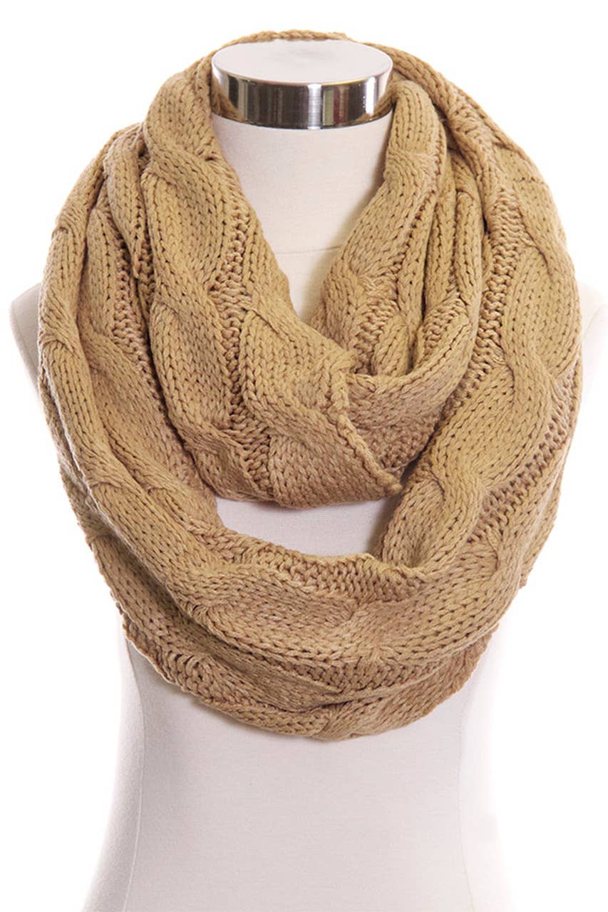 C.C Knitted Scarf: New Olive