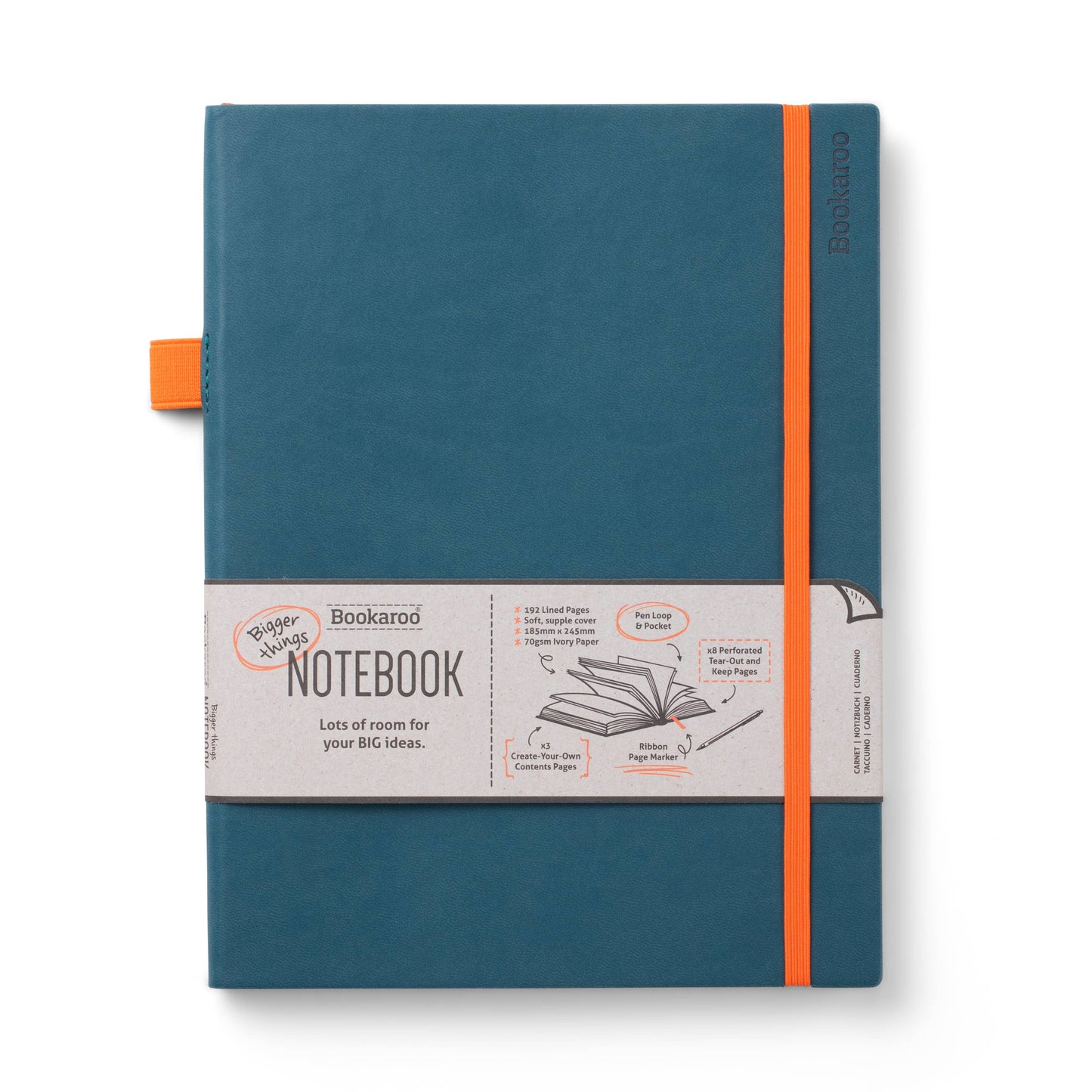 Bookaroo Bigger Things Notebook: Forest Green