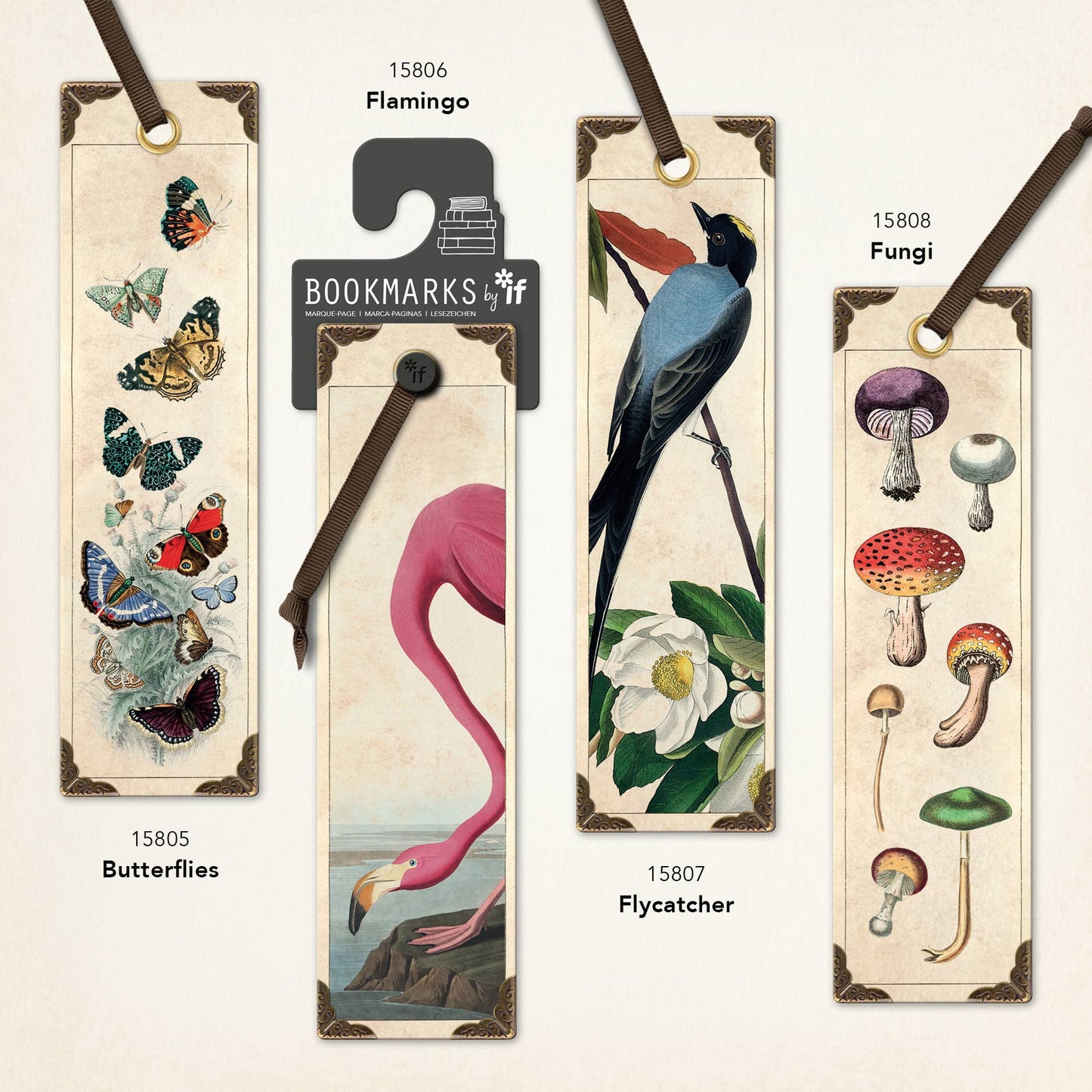 Vintage Bookmarks: Fungi