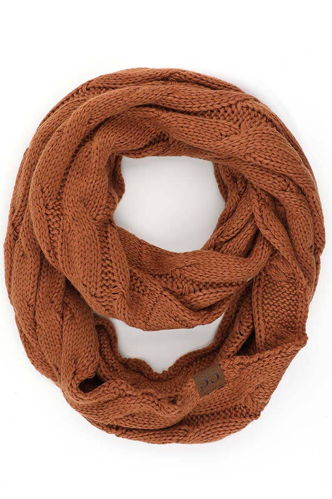 C.C Knitted Scarf: New Olive