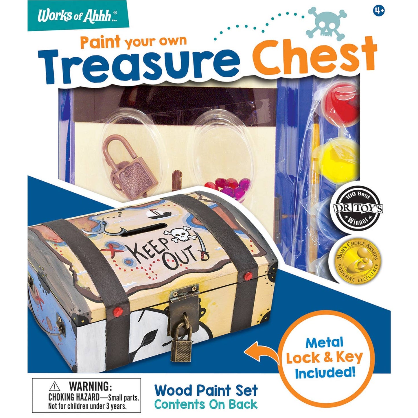 Treasure Chest Wood Paint Set