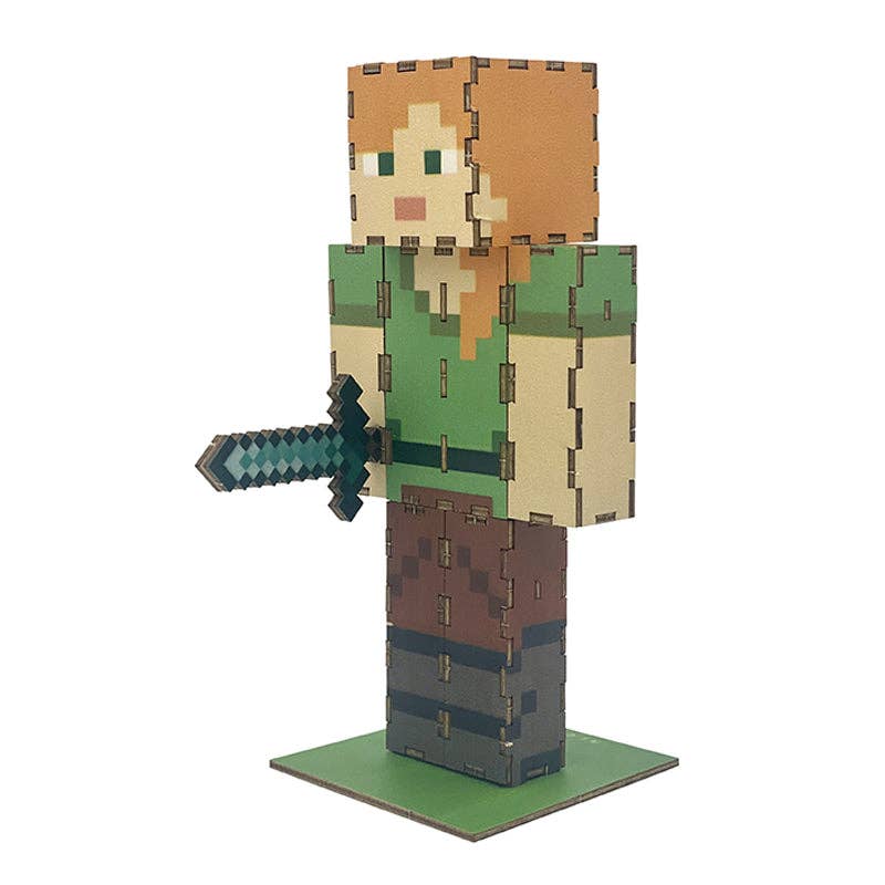 IncrediBuilds: Minecraft: Alex 3D Wood Model Kit