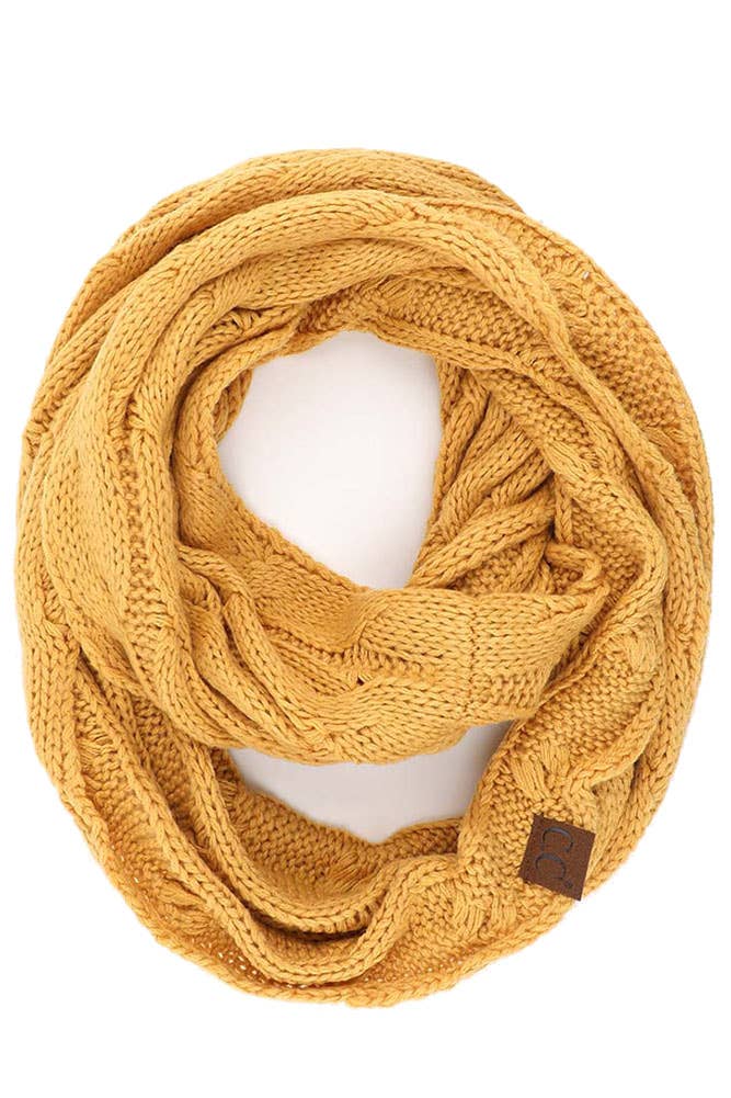 C.C Knitted Scarf: New Olive