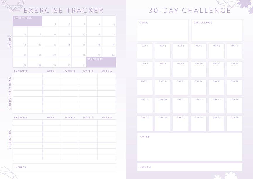 Wellness Notebook Set: A Health & Wellness Organizer