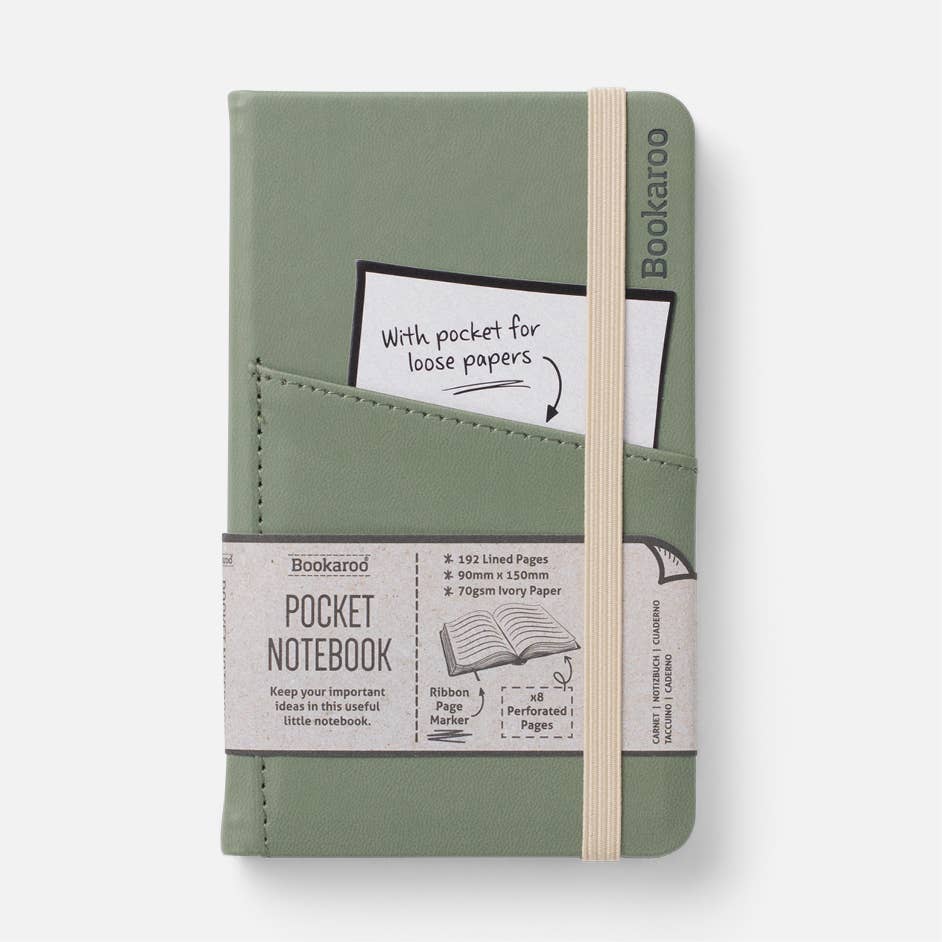 Bookaroo A6 Pocket Notebook: Brown