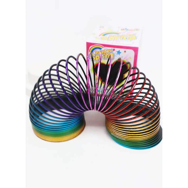 Large Rainbow Color Spring Toy: RAINBOW