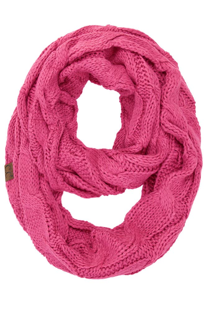 C.C Knitted Scarf: Dark Purple