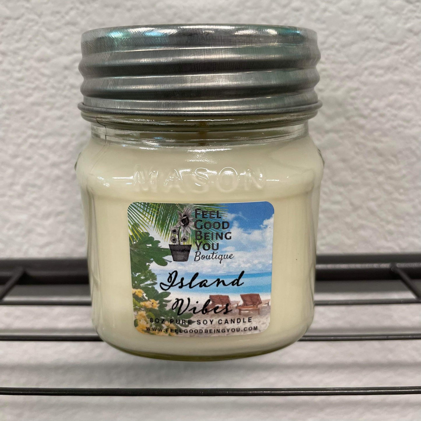 ISLAND VIBES | 8oz Mason Jar