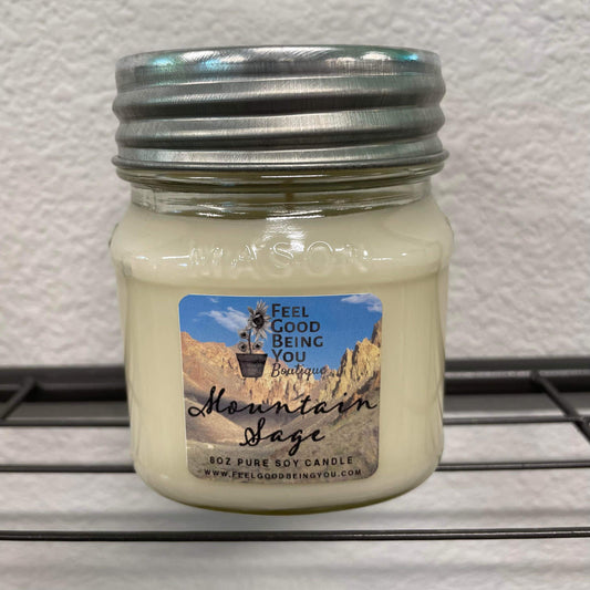 MOUNTAIN SAGE | 8oz Mason Jar