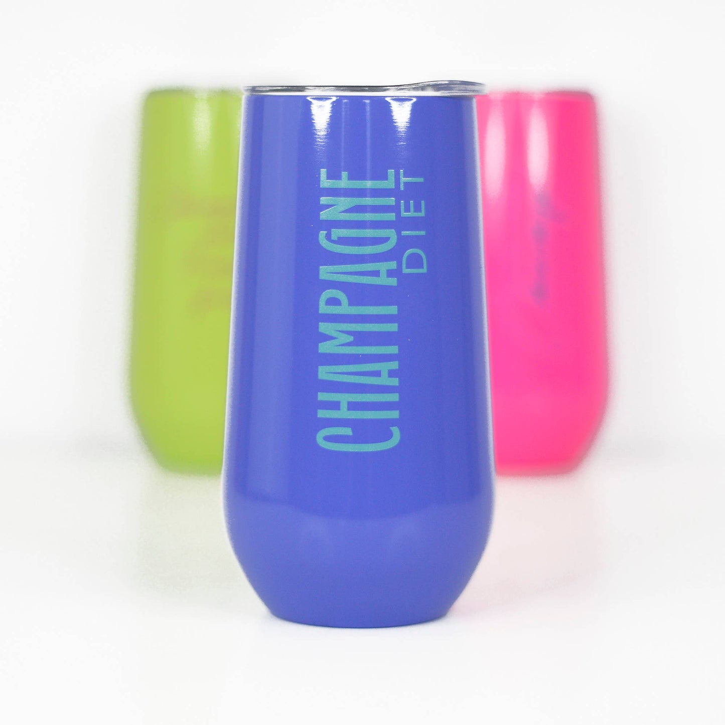 Champagne Diet Neon Stainless Champagne Tumbler