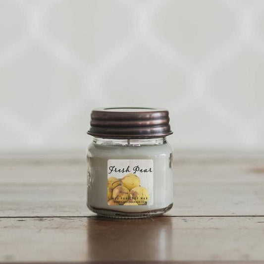 FRESH PEAR | 8oz Mason Jar |100% Pure Soy Candle