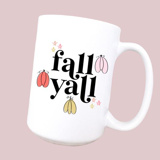 Fall yall ceramic coffee mug