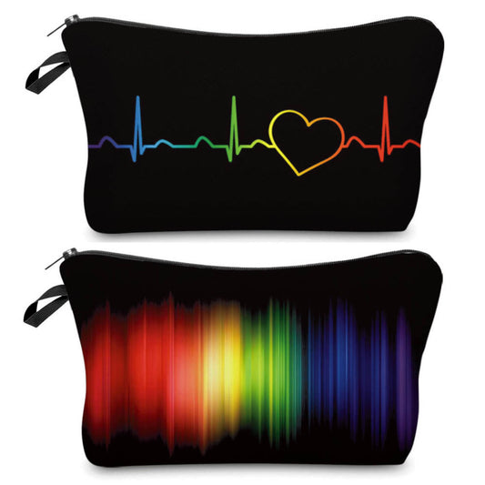 Rainbow Heartbeat Pouch