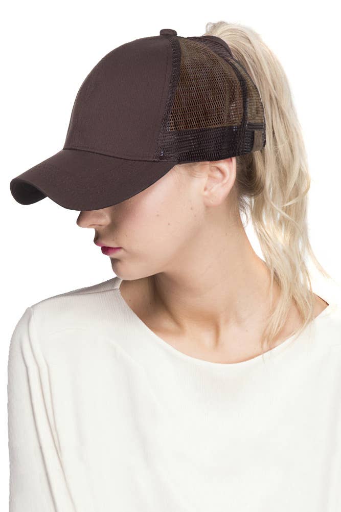 C.C Mesh Ponytail Baseball Cap