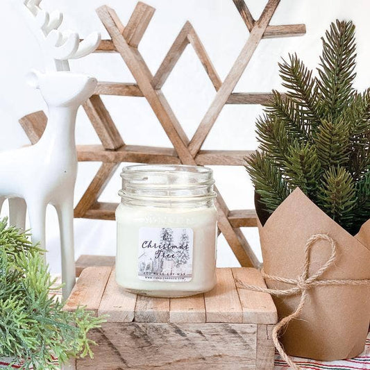 O CHRISTMAS TREE | 8oz Mason Jar| Pure Soy Candle