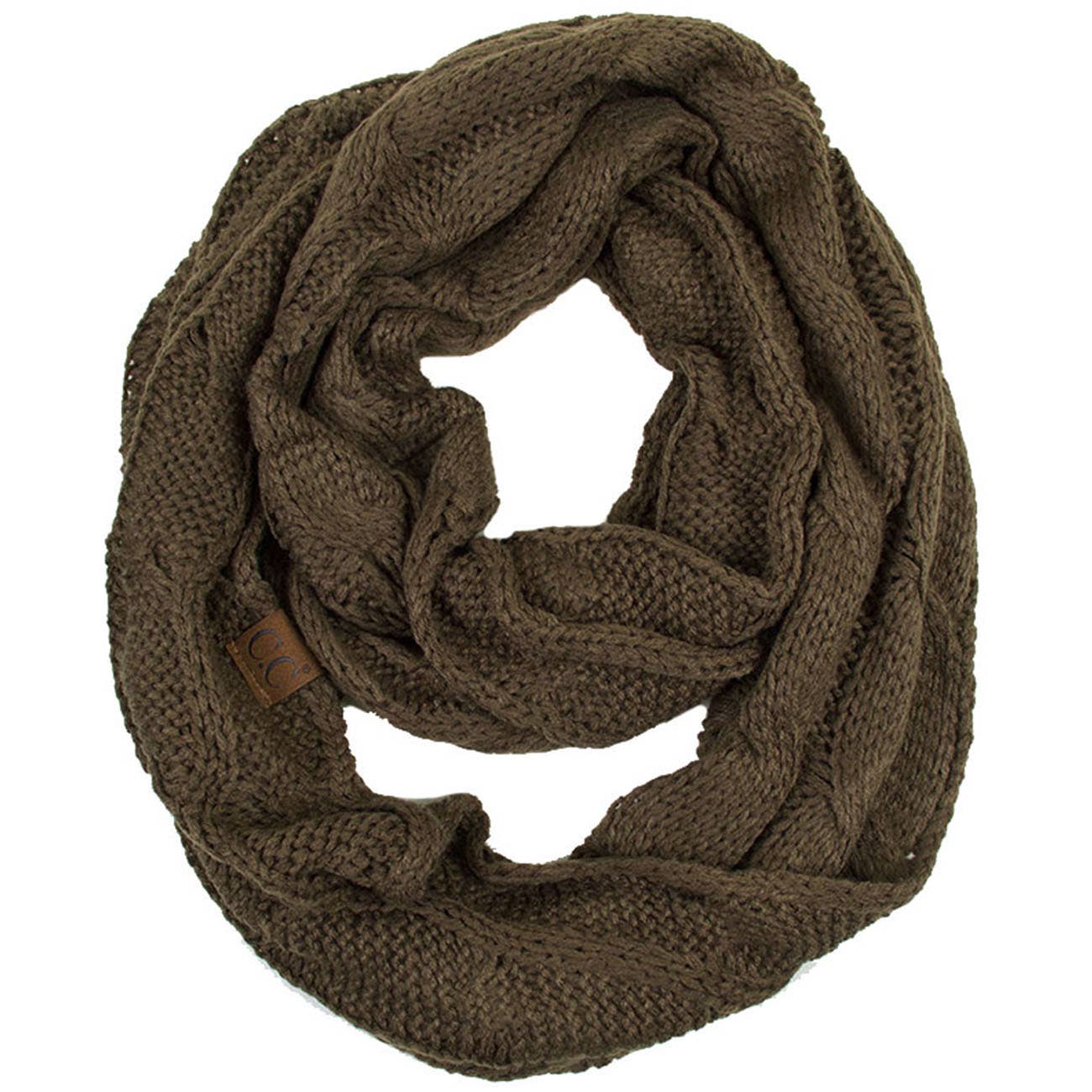 C.C Knitted Scarf: New Olive